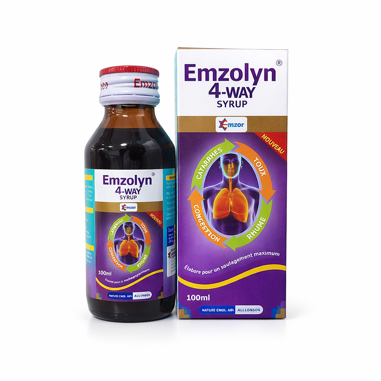 Emzor Emzolyn 4-Way Cough Syrup (Multi-Action) 100 ml
